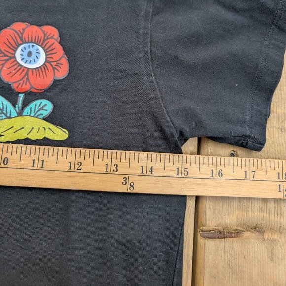 Gucci Black Flower T-shirt Size 150 Made in Italy - Picture 5 of 9